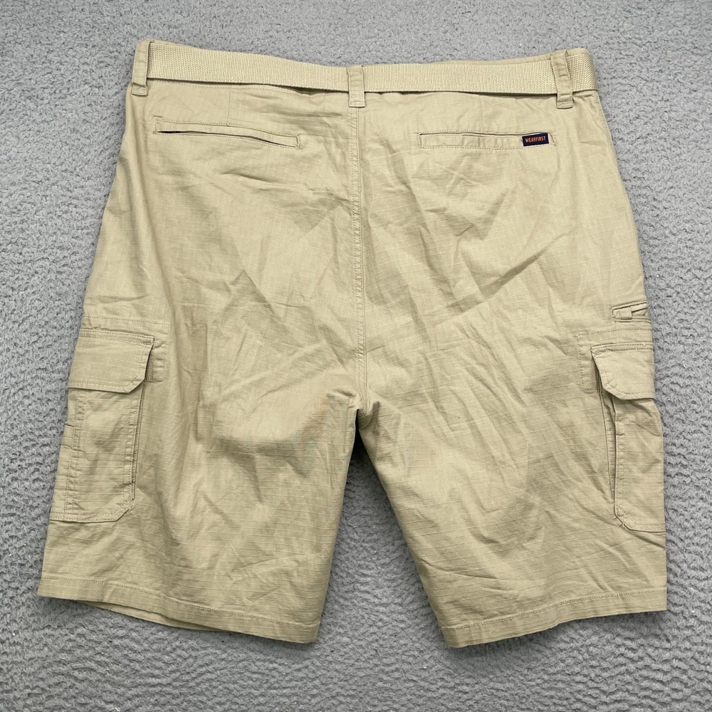 Wearfirst Cargo Shorts Mens 41* Khaki Ripstop Gorpcore Academia Outdoors Utility - Picture 7 of 10
